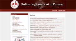 Desktop Screenshot of ordineavvocatipotenza.it
