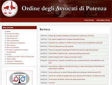Tablet Screenshot of ordineavvocatipotenza.it